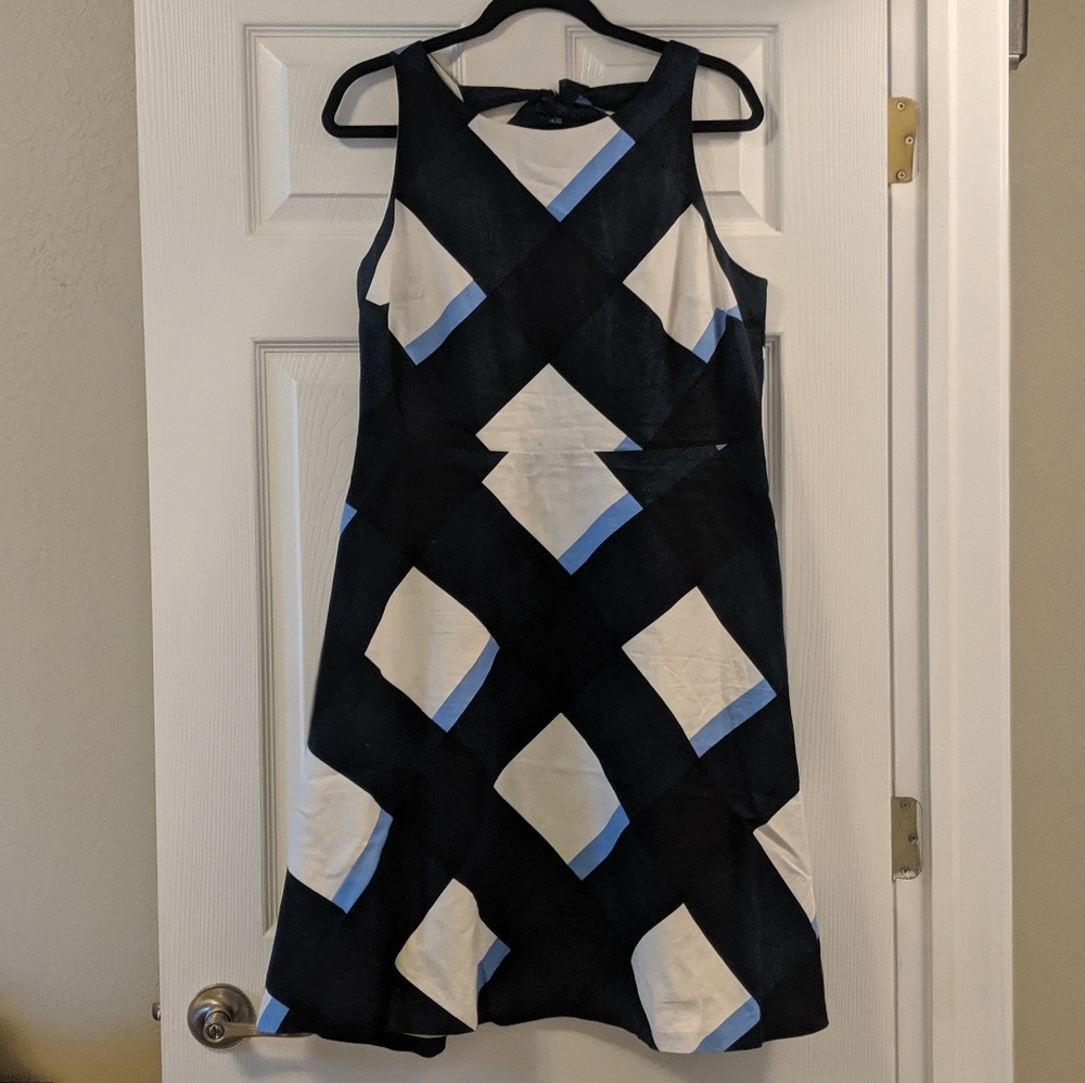 Ann Taylor Plaid A line dress